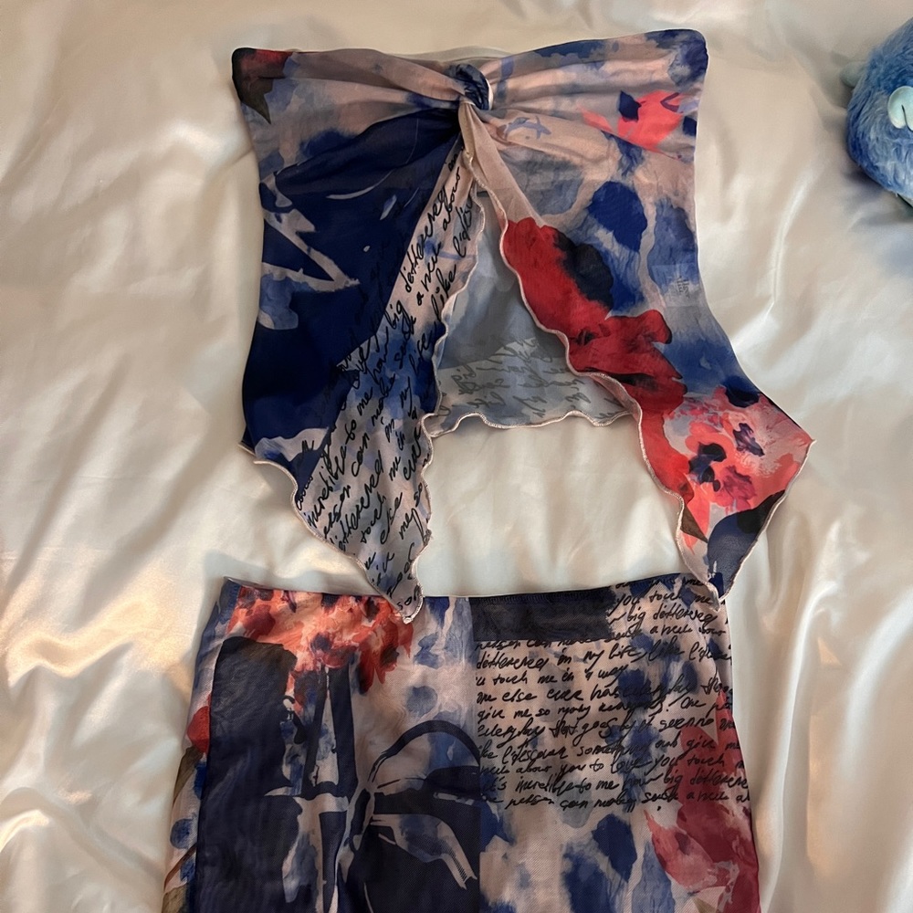 Tiger Mist Multicolor Abstract Dress